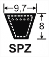 Curele trapezoidale SPZ 9.7x8
